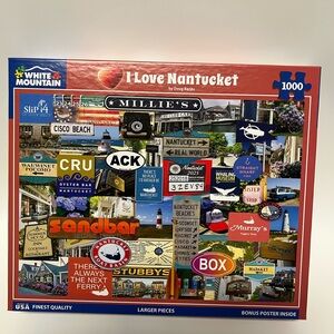 I Love Nantucket White Mountain 1000 Piece Puzzle